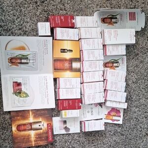 Clarins Red and White Skincare Set